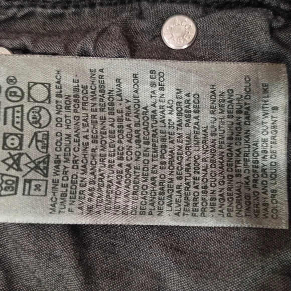 Levis 501 Jean Shorts Womens Size 28 Black Stowaway Distressed Cutoffs - Picture 12 of 16